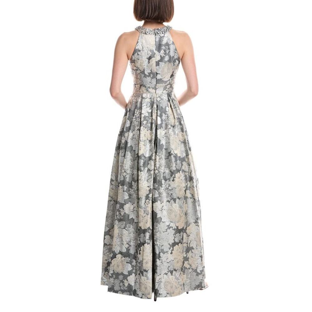 Eliza J Womens Halter Beaded Neckline Ball Gown - Picture 2 of 3